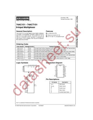 74ACT151SCX datasheet  